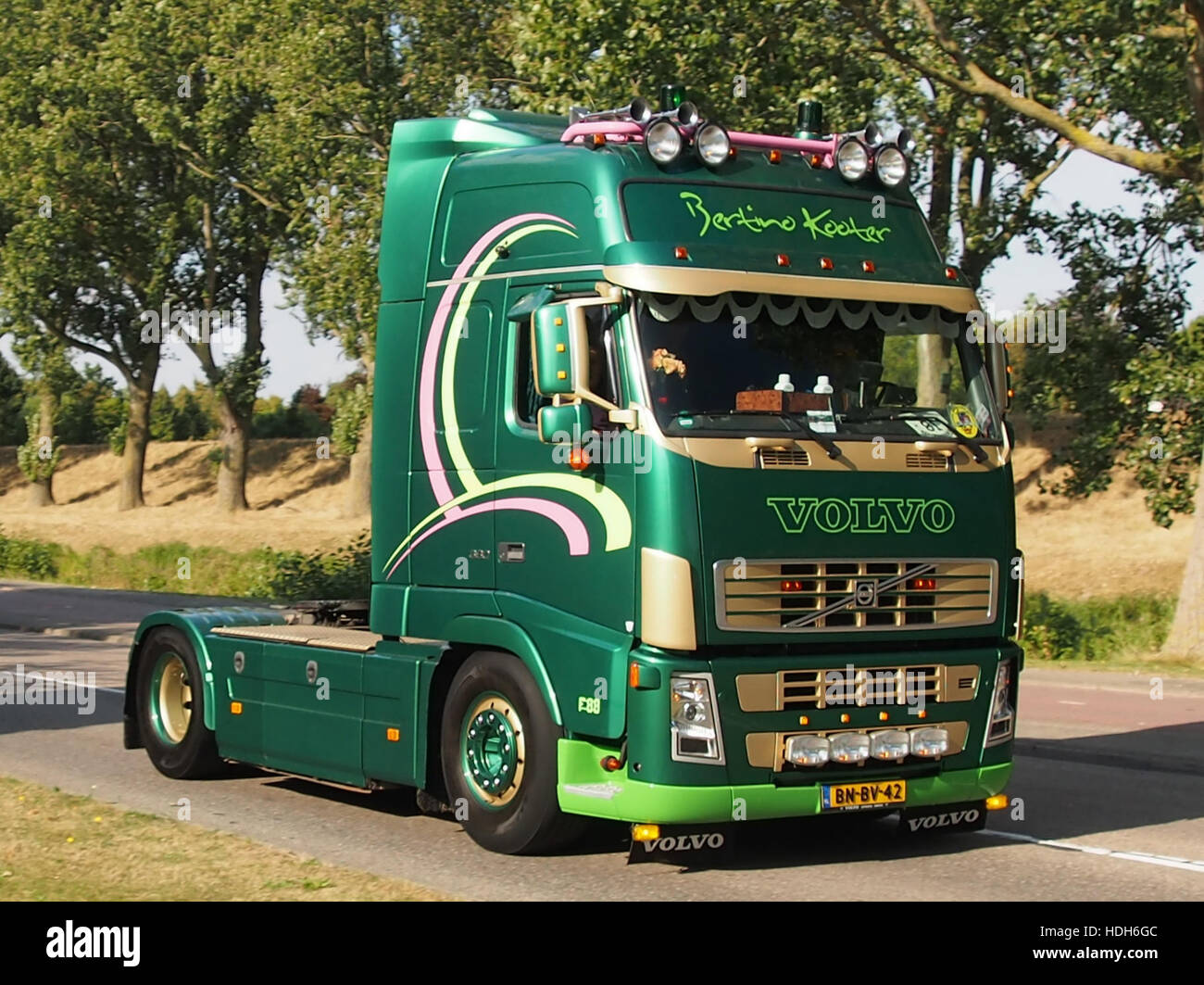 Volvo truck, Bertino Kooter, truckrun 2016 pic1 Stock Photo