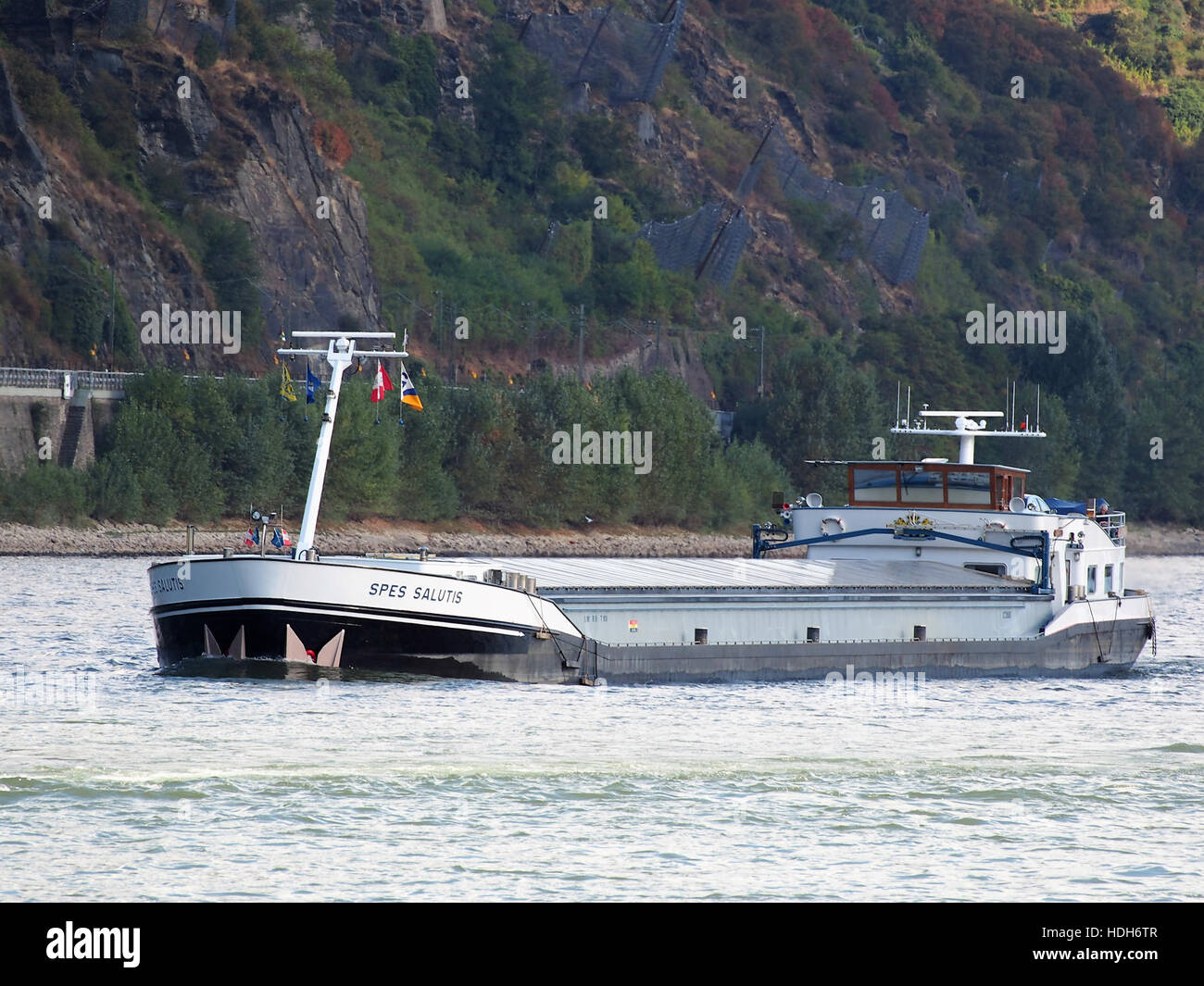 ship rhine river Stock Photo Alamy