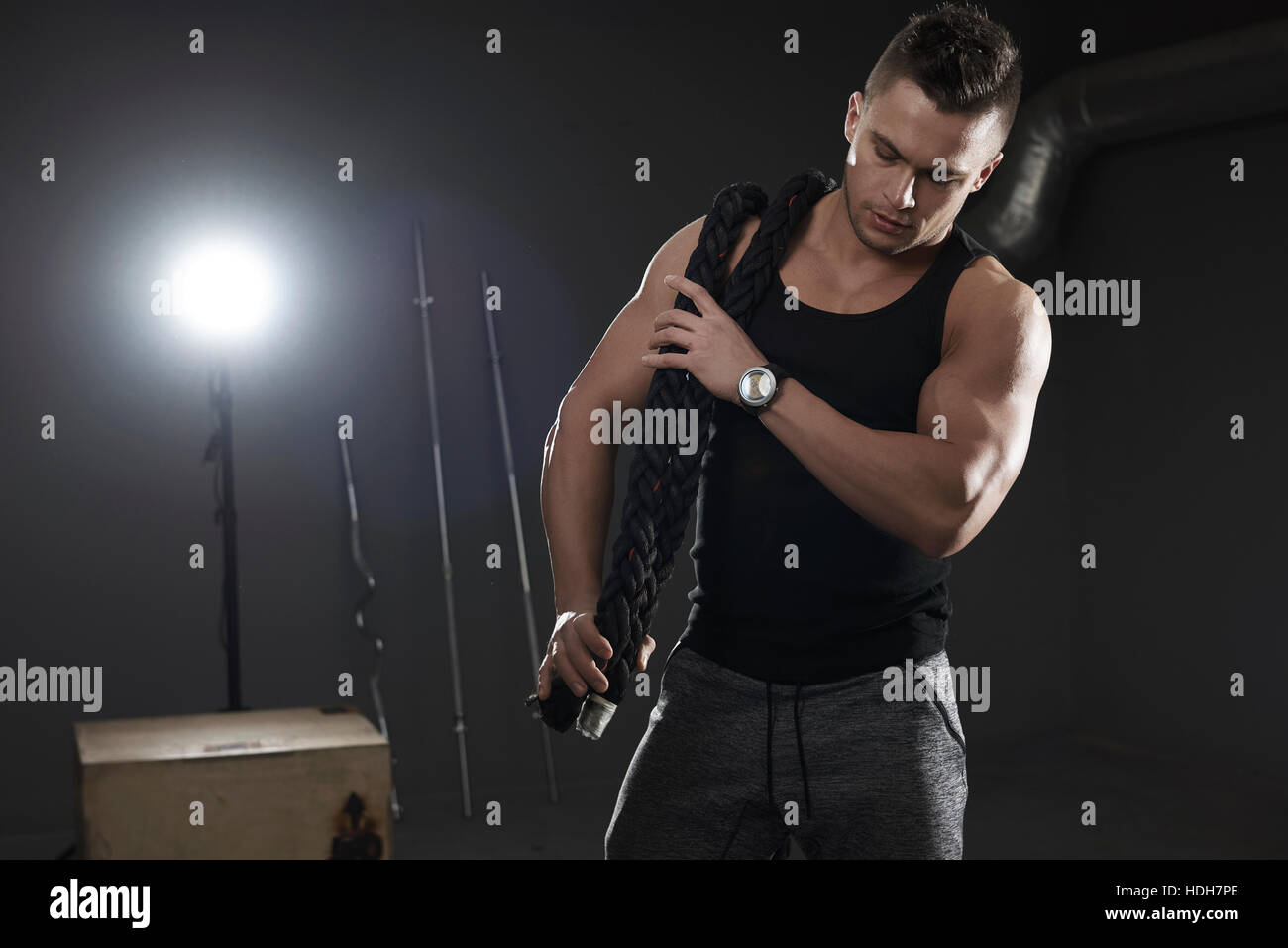 Man carrying cross hi-res stock photography and images - Alamy