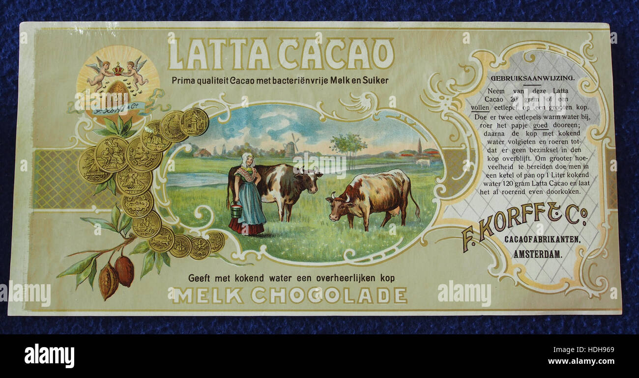 F Korff & Co,Latta Cacao bijsluiter pic2 Stock Photo