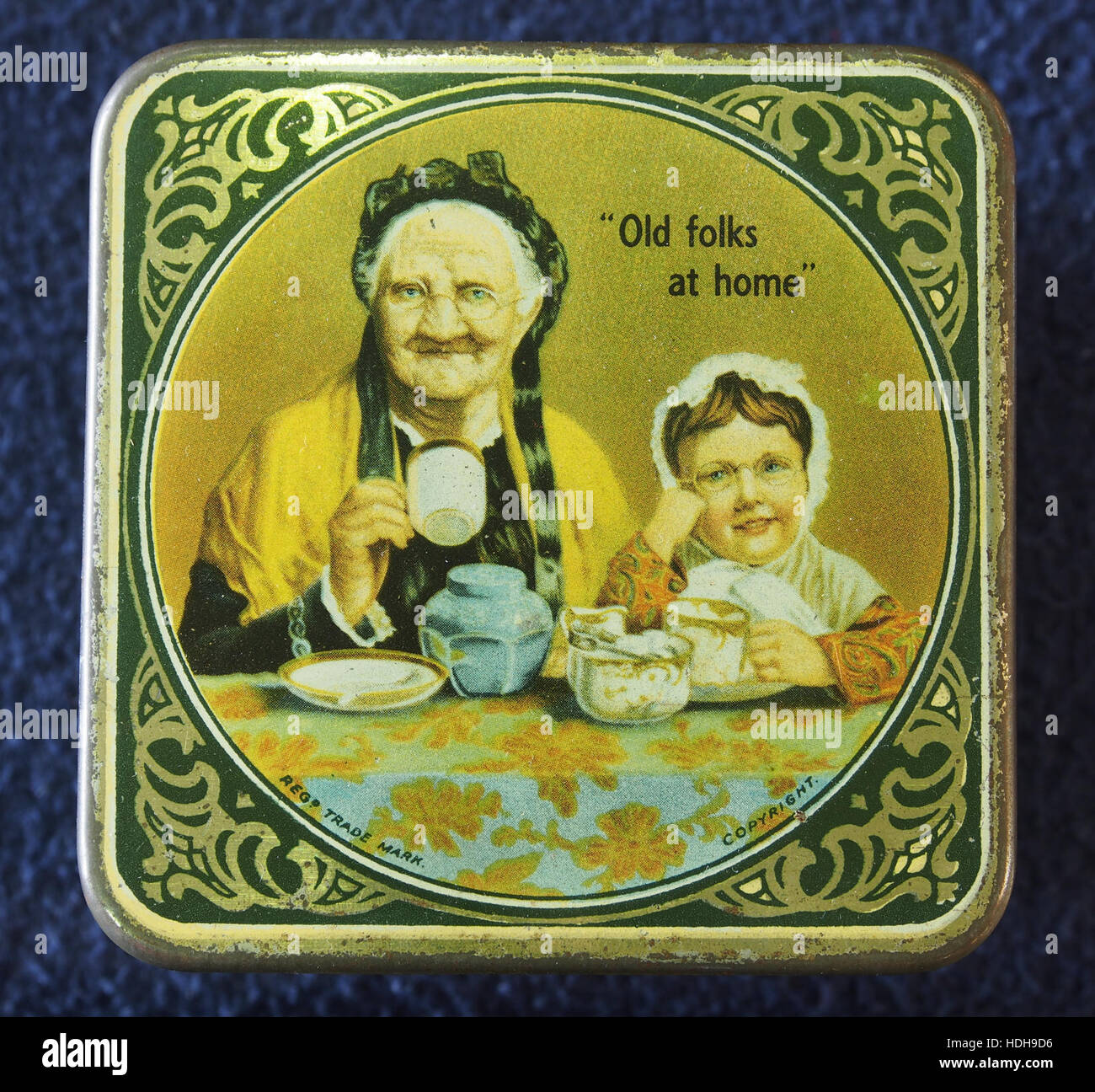 Old folks at home blikje Stock Photo Alamy