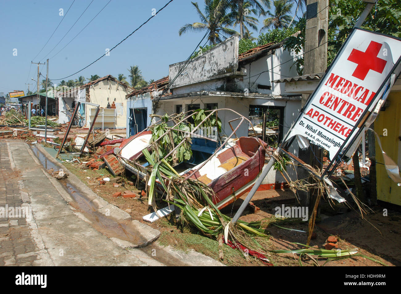 Where tsunami hit sri lanka