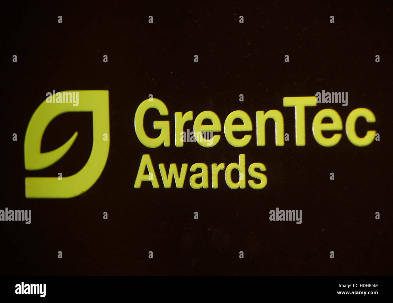 das Logo der Marke 'Green Tec Awards', Berlin. Stock Photo