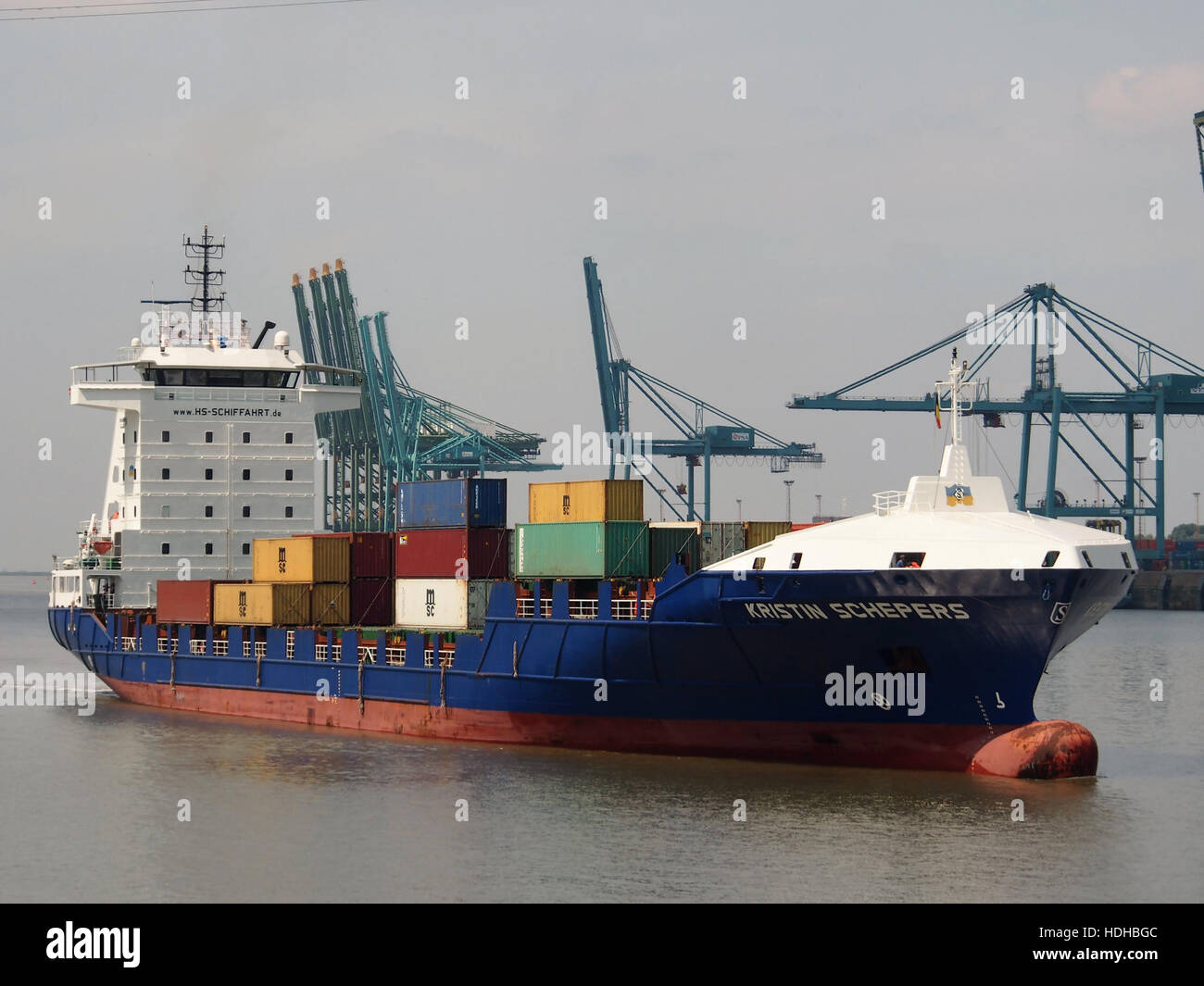 Kristin Schepers (ship, 2007) at Port of Antwerp pic2 Stock Photo