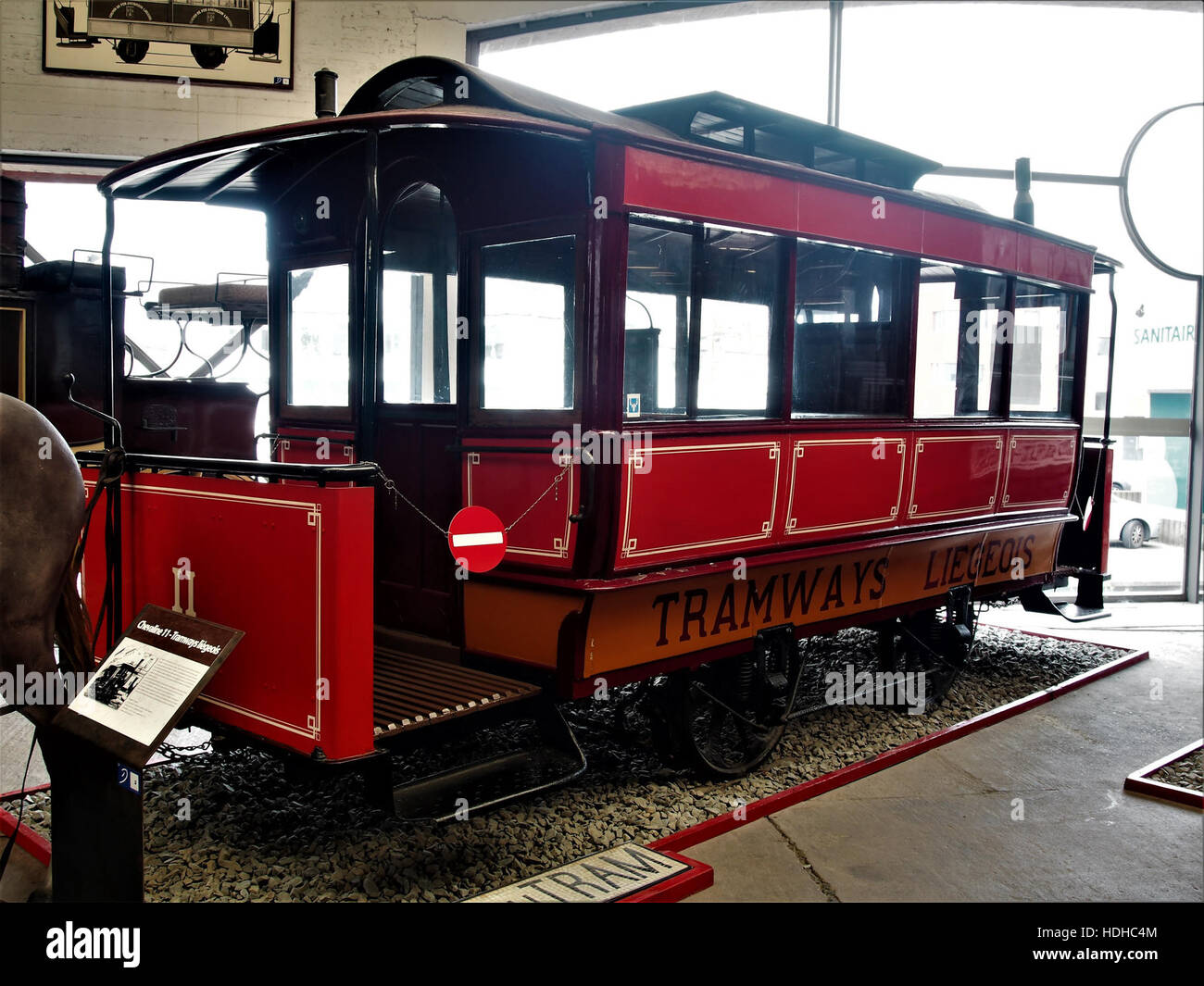 1875 Chevaline 11 SOCIETE ANONYME DES TRAMWAYS LIEGEOIS (T.L.) pic2 Stock Photo
