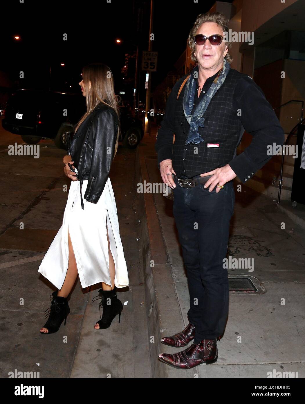 Mickey Rourke poses for a selfie outside Catch LA in West Hollywood ...