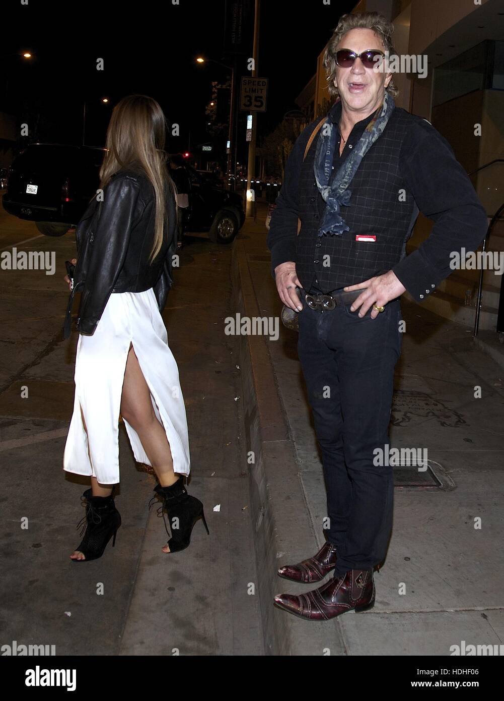 Mickey Rourke poses for a selfie outside Catch LA in West Hollywood ...