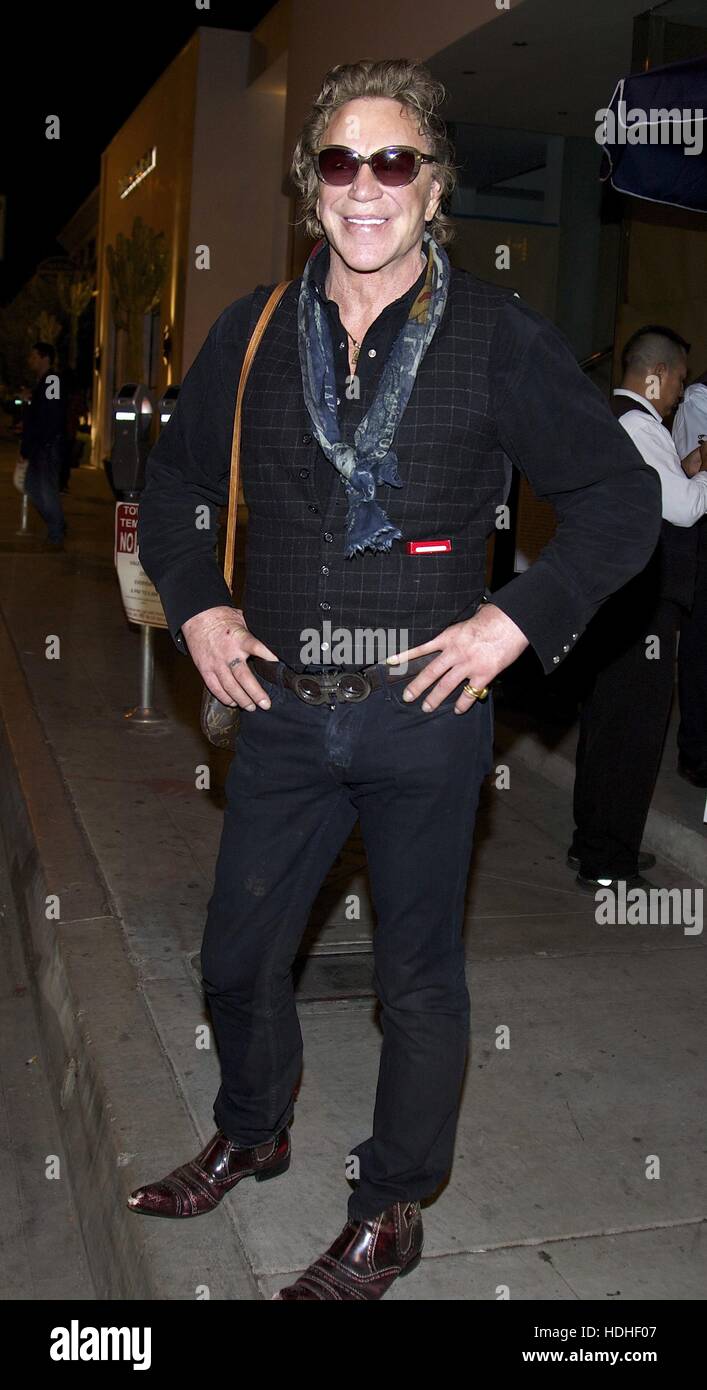 Mickey Rourke poses for a selfie outside Catch LA in West Hollywood ...