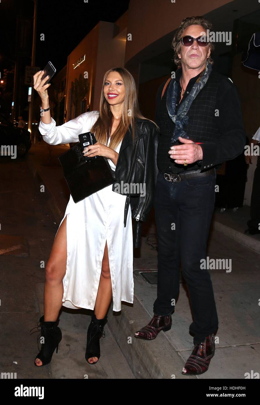 Mickey Rourke poses for a selfie outside Catch LA in West Hollywood ...