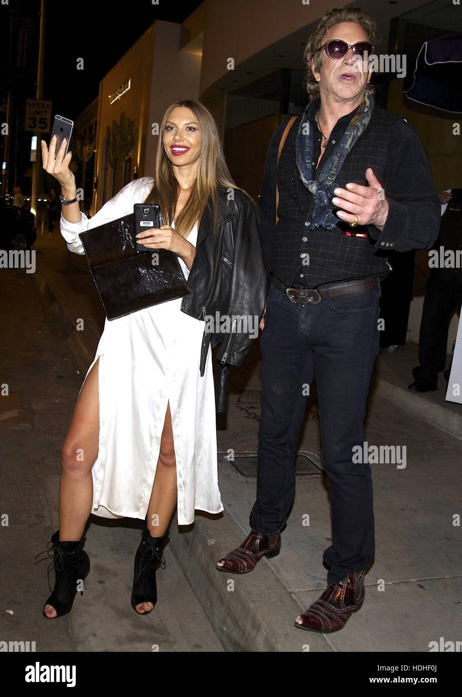 Mickey Rourke poses for a selfie outside Catch LA in West Hollywood ...