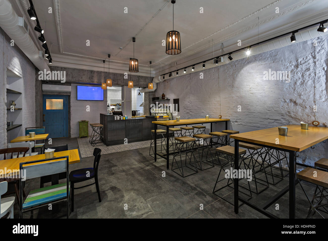 Cafe table and stools hires stock photography and images Alamy