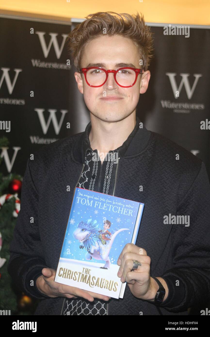 Tom Fletcher signs his new children's book 'The Christmasaurus' at a