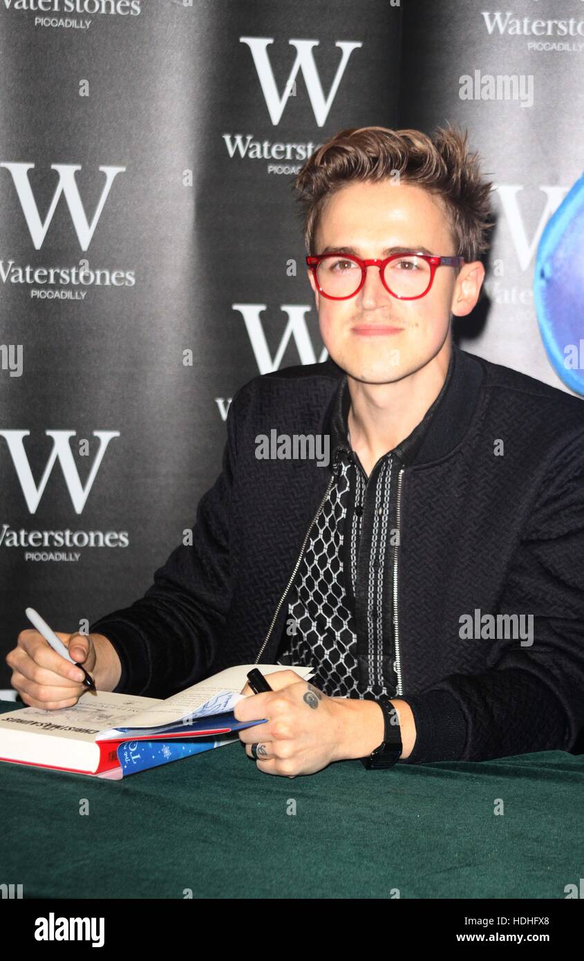 Tom Fletcher signs his new children's book 'The Christmasaurus' at a