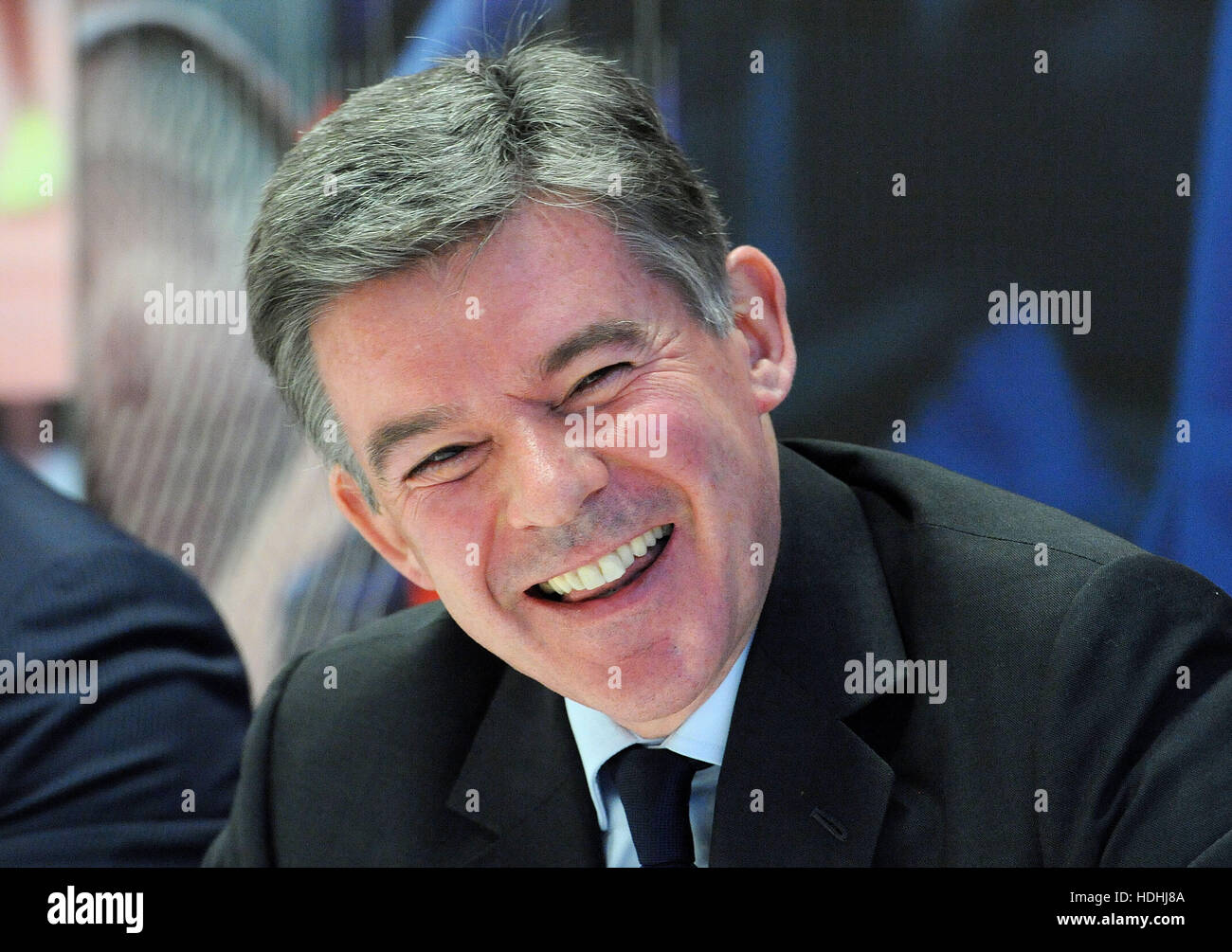 Sir Hugh Robertson, the BOA Chairman, during a briefing at the British Olympic Association HQ, in central London. Stock Photo