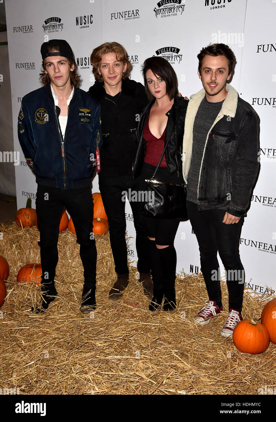 Chasing Midnight attending the VIP and press night of Shocktober Fest