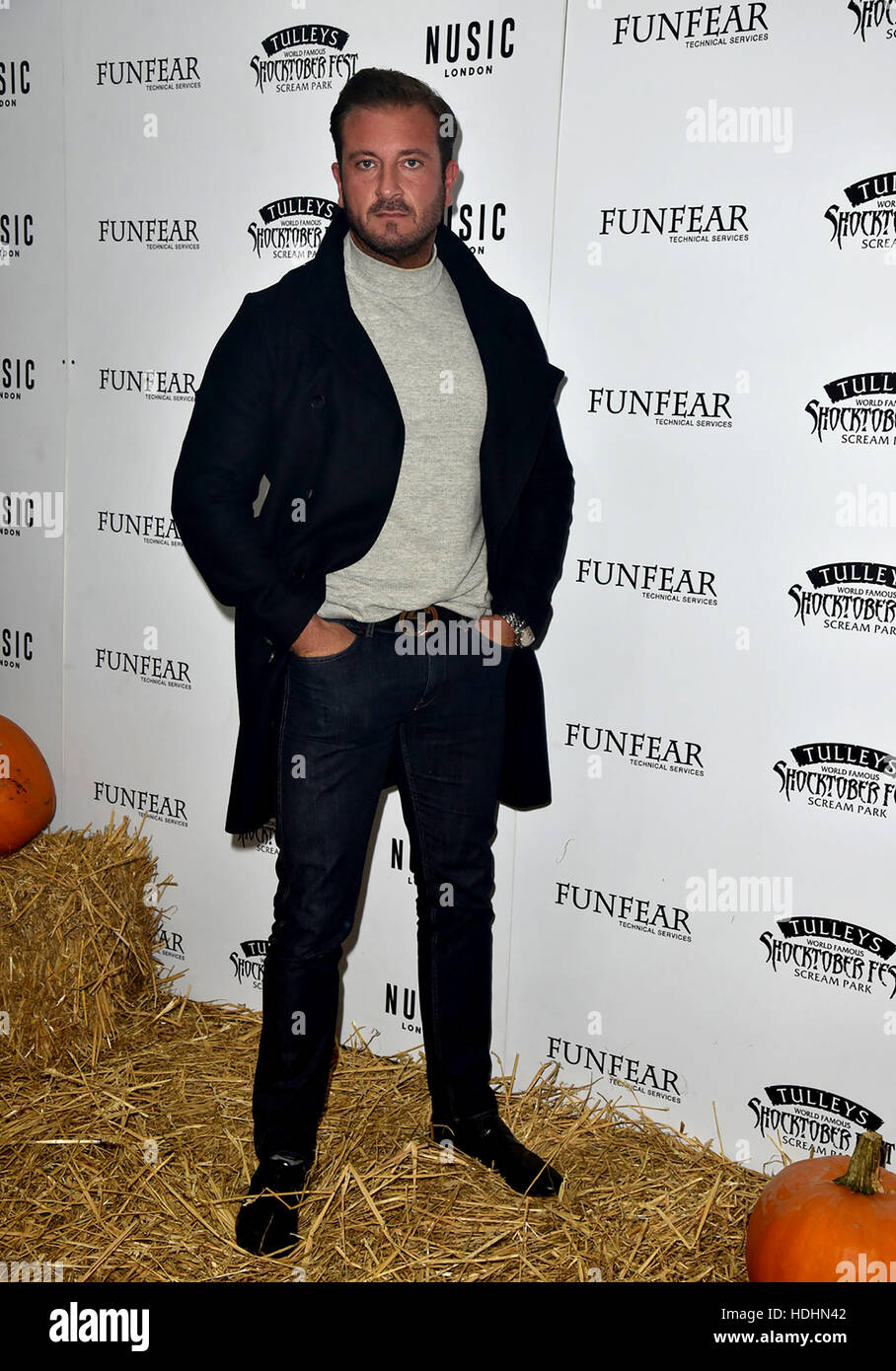 Jason Burrill attending the VIP and press night of Shocktober Fest, at