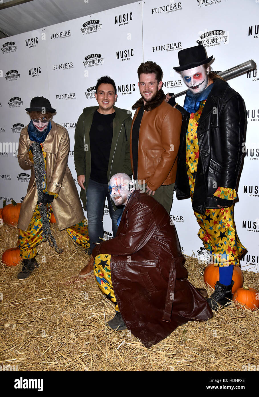 Trent attending the VIP and press night of Shocktober Fest, at Tulleys