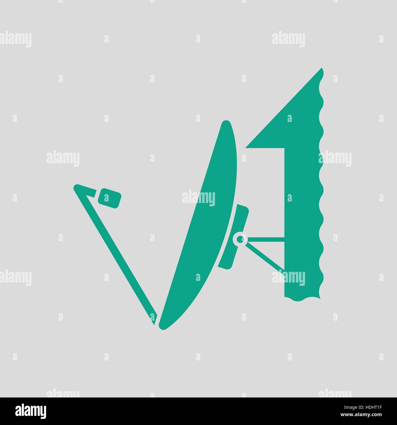Satellite antenna icon. Gray background with green. Vector illustration ...
