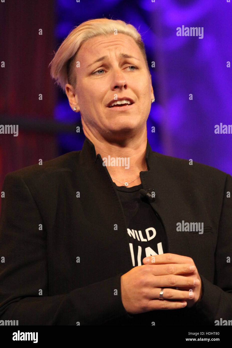 Professional soccer player Abby Wambach attends the PA Conference for Women as the keynote speaker  Featuring: Abby Wambach Where: Philadelphia, Pennsylvania, United States When: 08 Oct 2016 Stock Photo