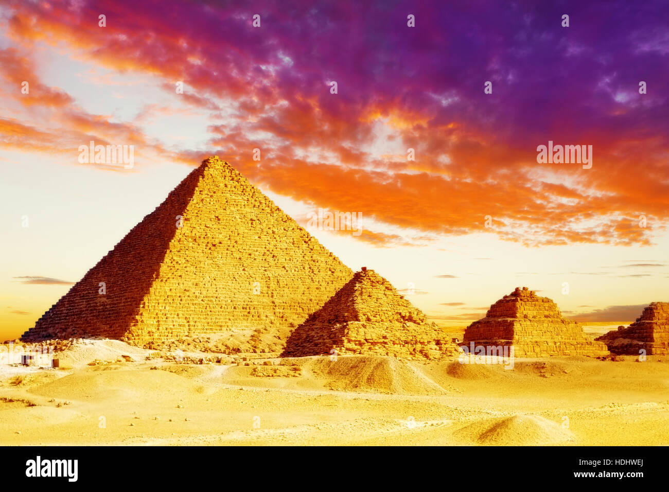 Great Pyramid , located at Giza , Egypt Stock Photo Alamy