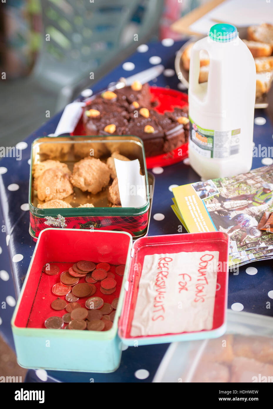 Fund raising refreshments at the Golden Hill Community Garden project