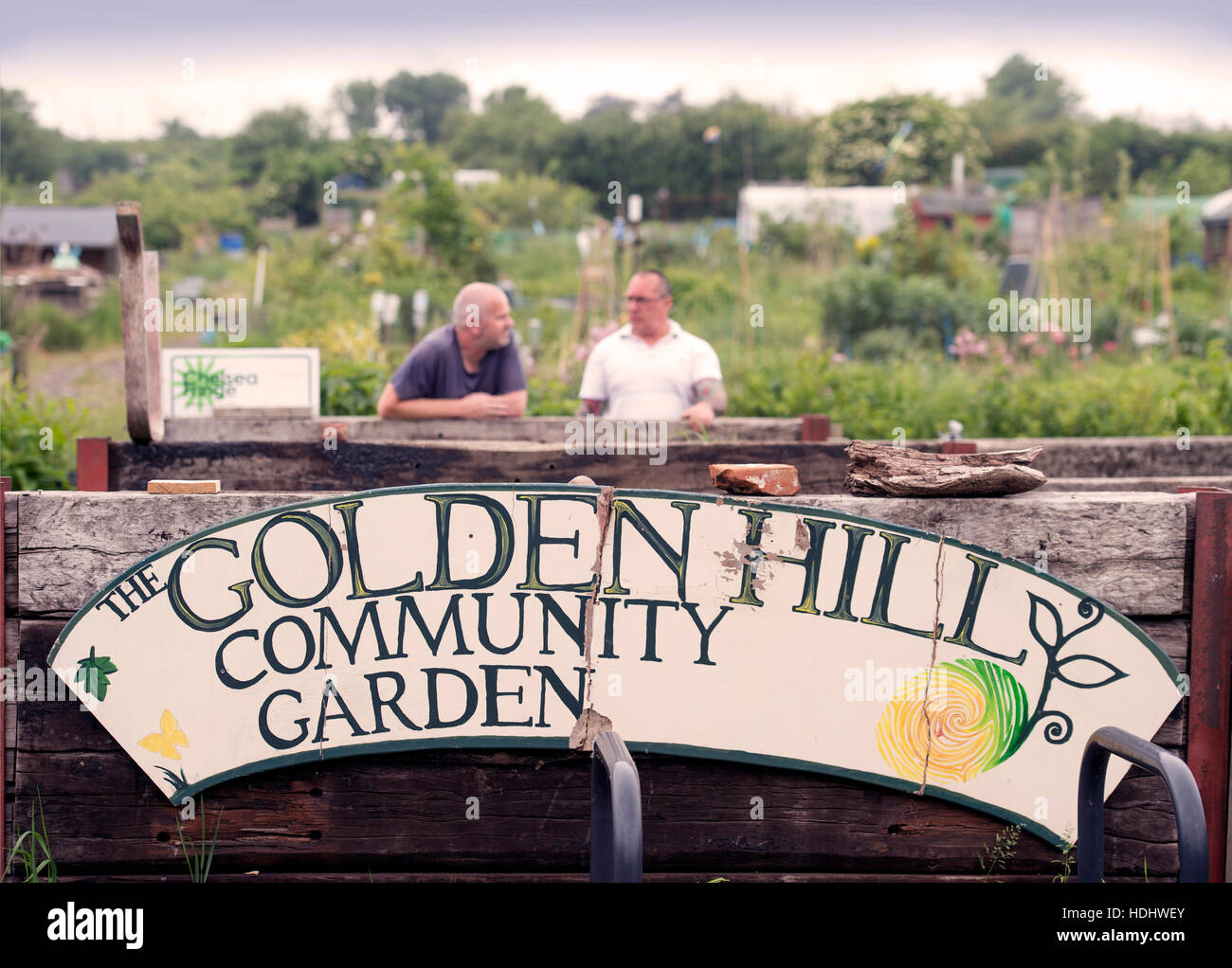 Gardeners at golden hill bristol hires stock photography and images
