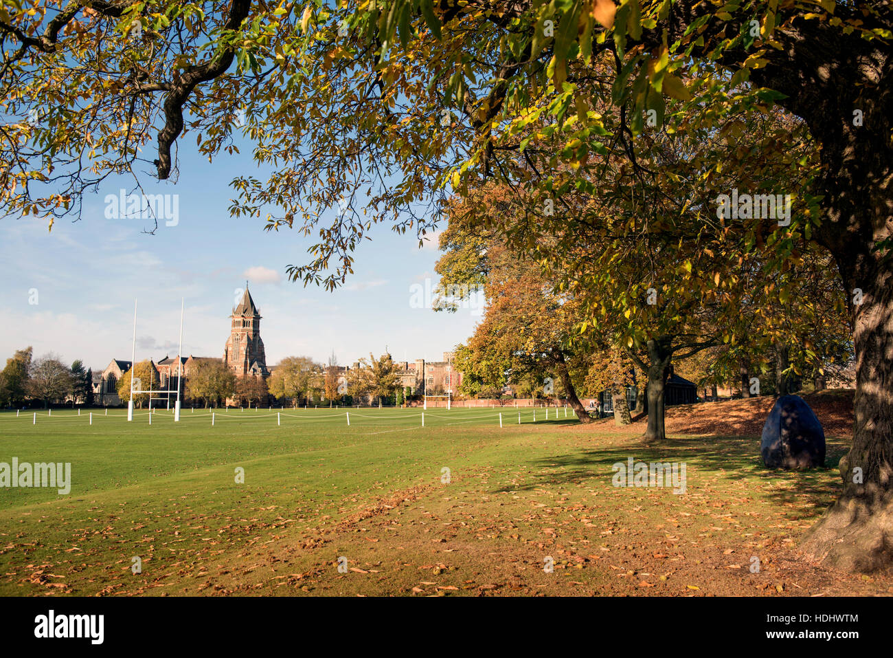 General view of Rugby School in Warwickshire, UK Stock Photo