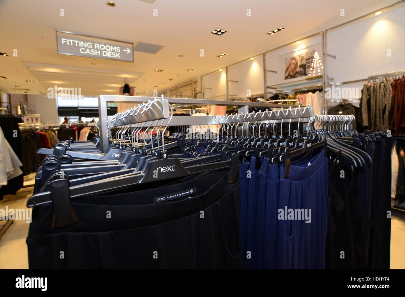 Next fashion clothing retailer. Stock Photo