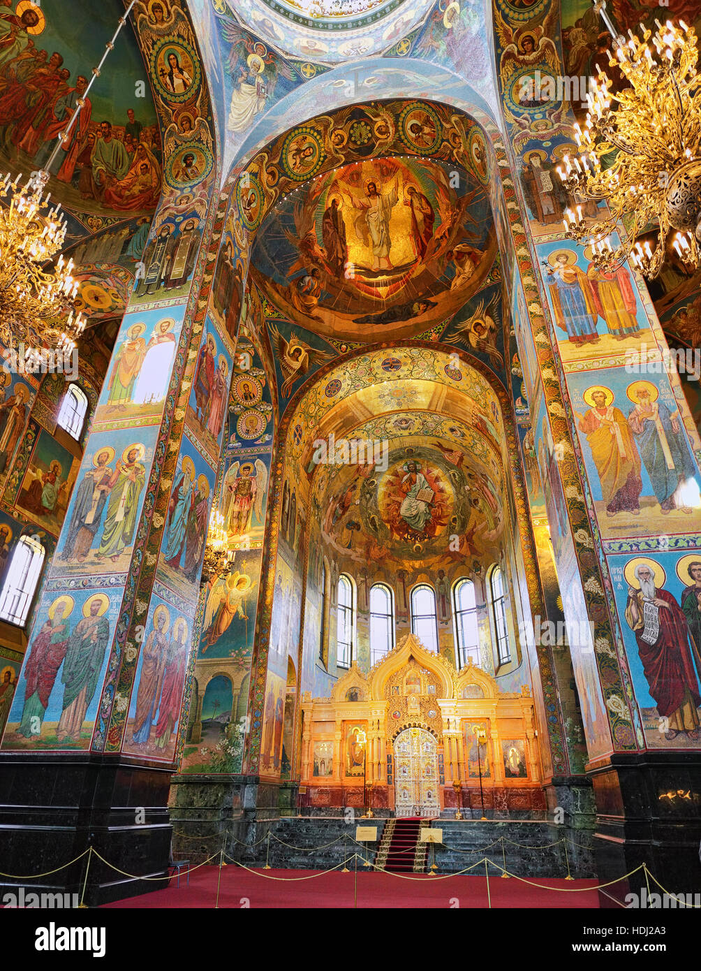 ST. PETERSBURG, RUSSIA FEDERATION - JUNE 29:Interior of Church Savior on  Spilled Blood . Picture takes in Saint-Petersburg, inside Church Savior on  Sp Stock Photo - Alamy