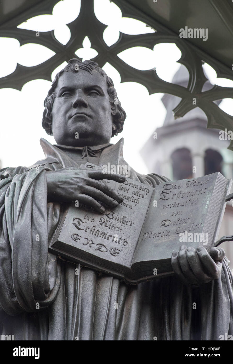 Luther statue in wittenberg germany hi-res stock photography and images ...