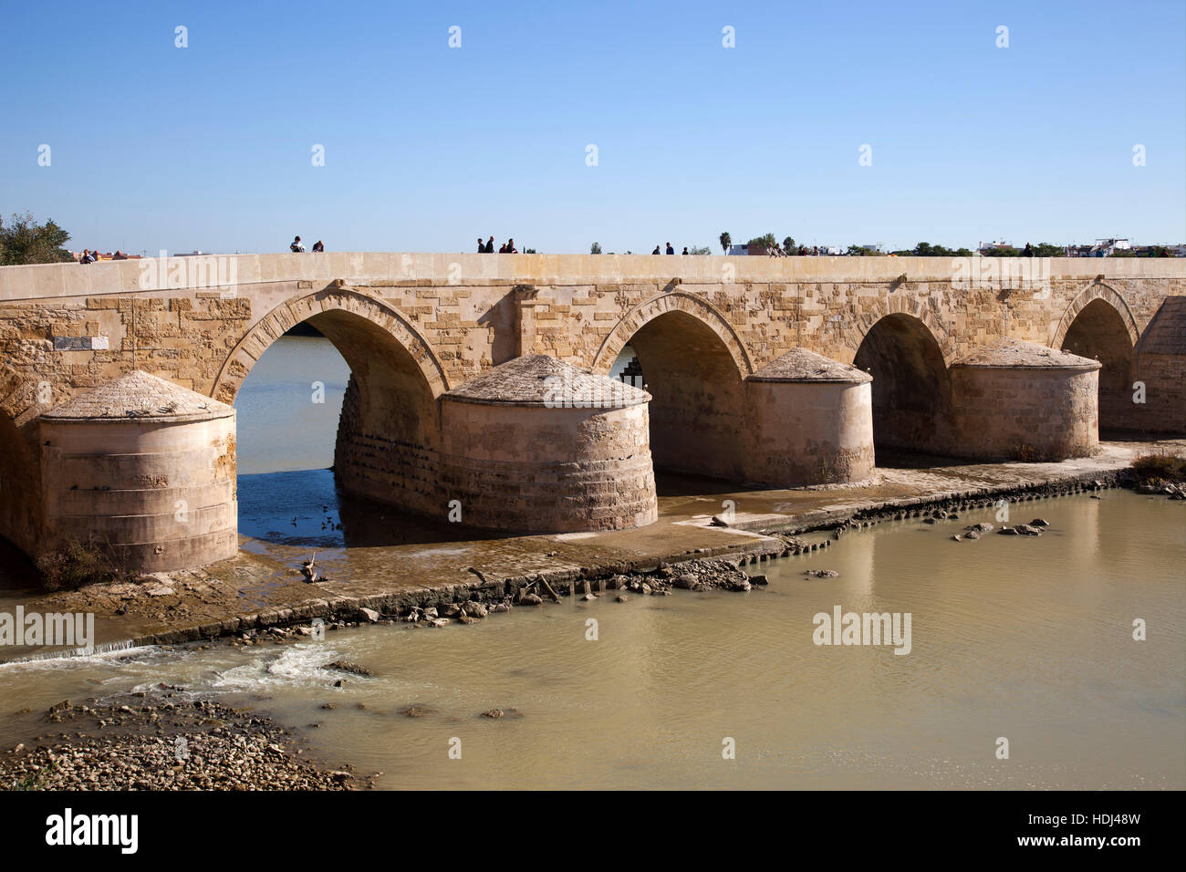 Roman Bridge, Cordoba, Andalucia, Spain, Europe Stock Photo