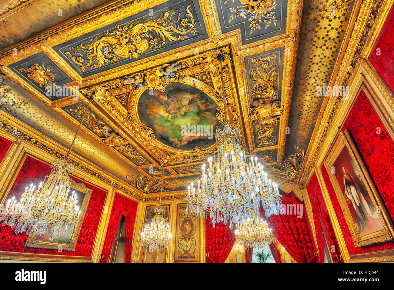 PARIS, FRANCE JULY 03, 2016 Apartments of Napoleon III. Large