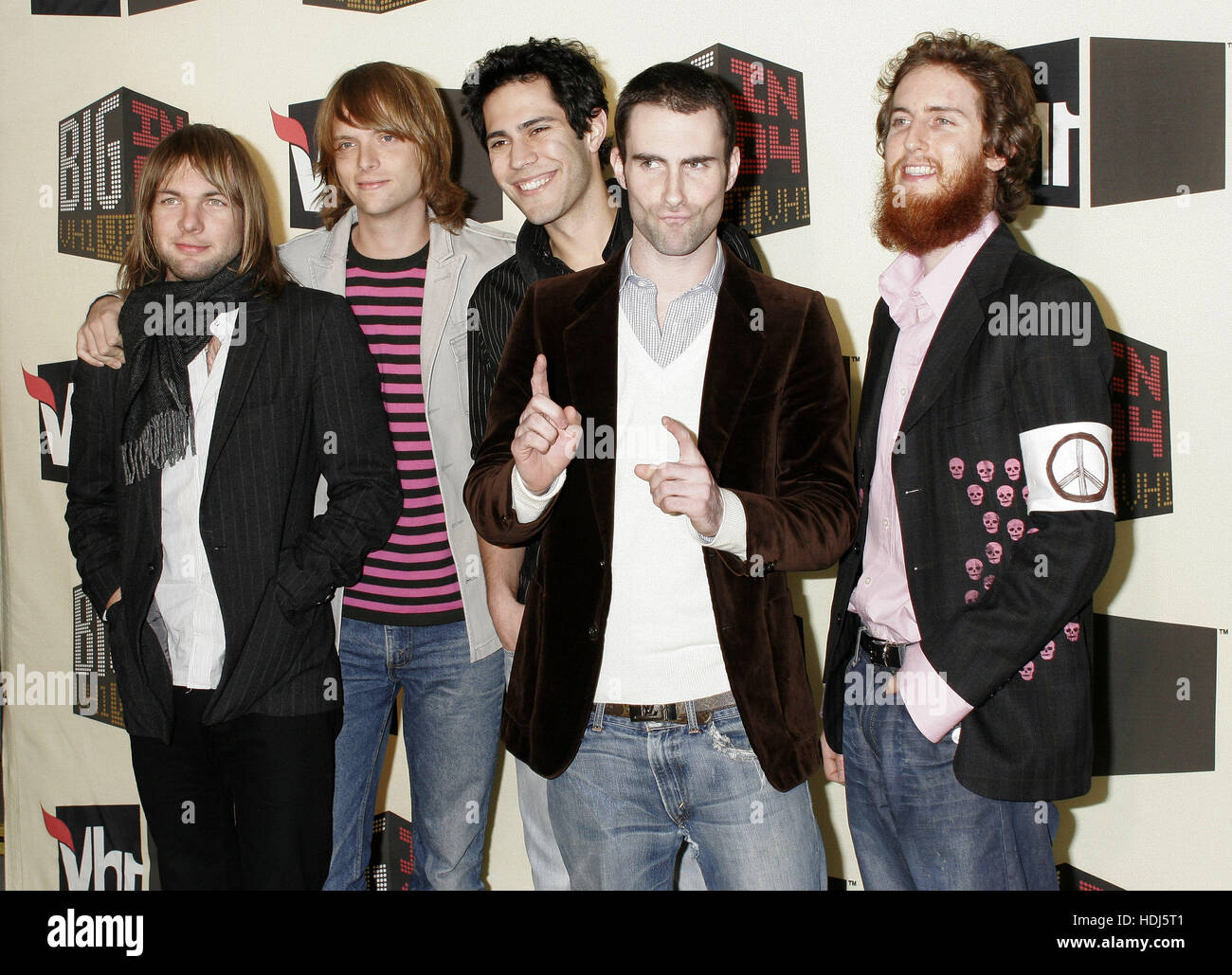 Mickey Madden Left Adam Levine And Maroon 5 At Vh 1 S Big In 04 Award Show On December 1 04 In Los Angeles Photo Credit Francis Specker Stock Photo Alamy