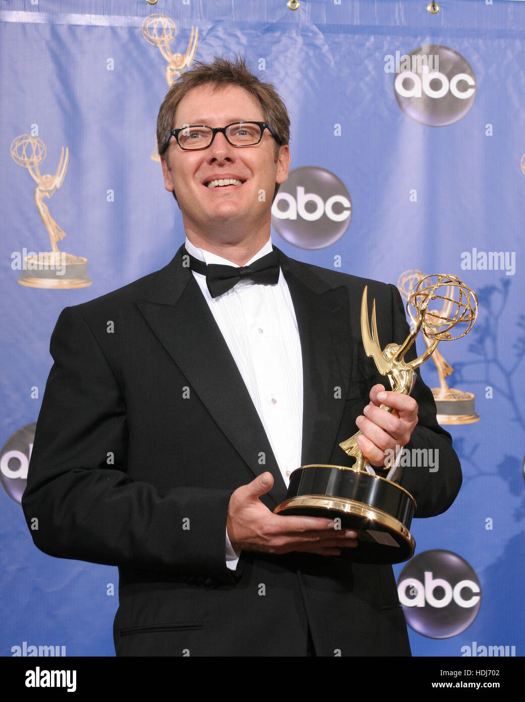 James Spader with his Emmy at the 56th Annual Emmy Awards on September