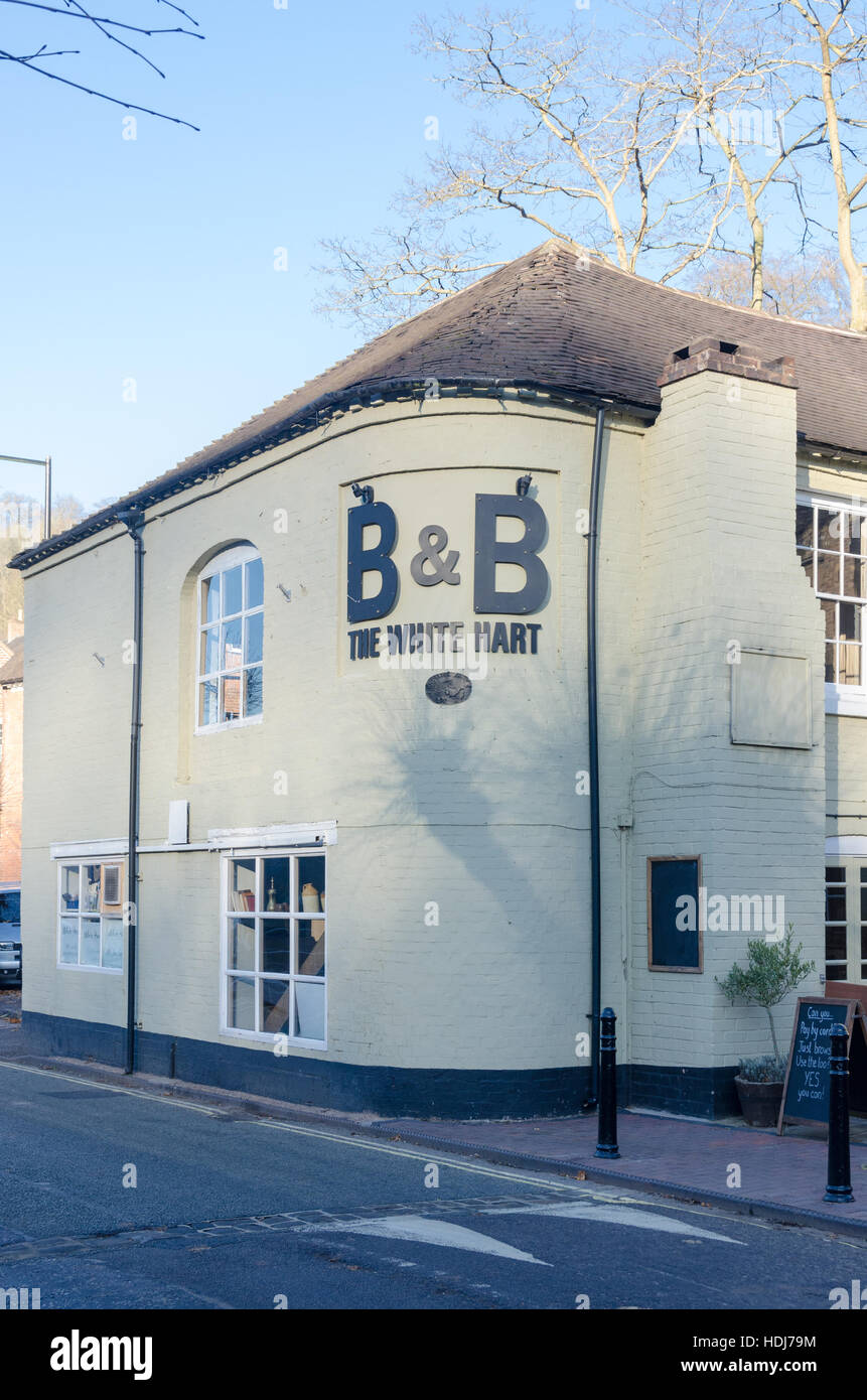 The White Hart B&B in Ironbridge, Shropshire Stock Photo