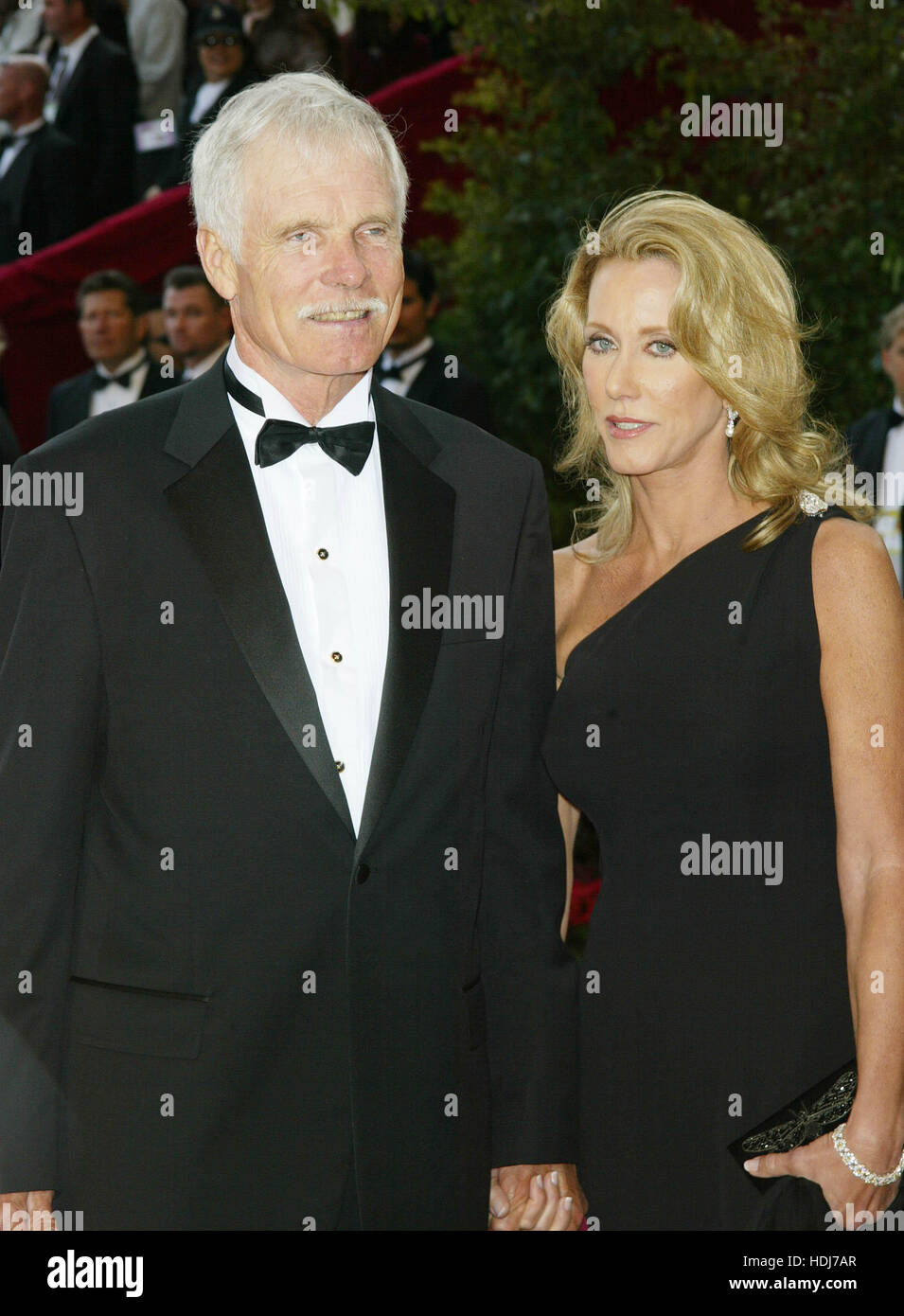 Ted Turner and Rebekah Stewart at the Academy Awards in Hollywood