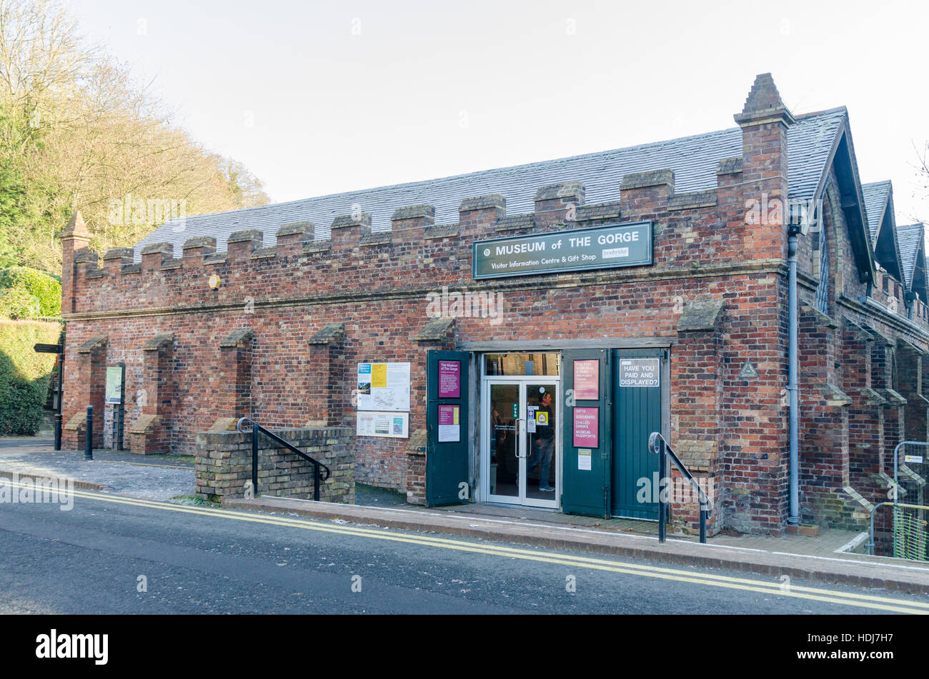 Museum of the Gorge visitor centre at Ironbridge in Shropshire Stock Photo