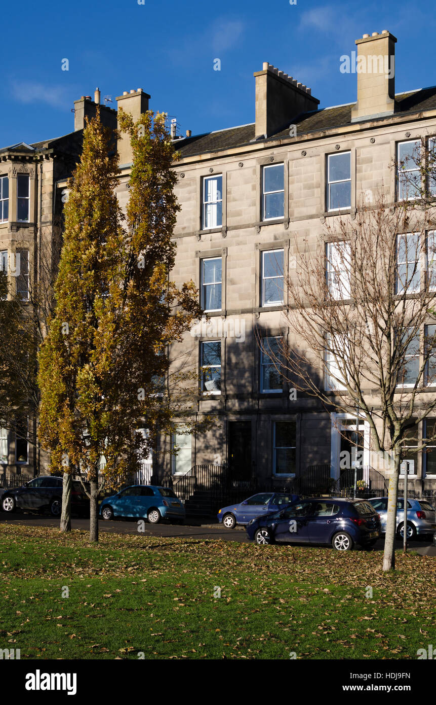 Tenement housing in the Bruntsfield district of Edinburgh, Scotland