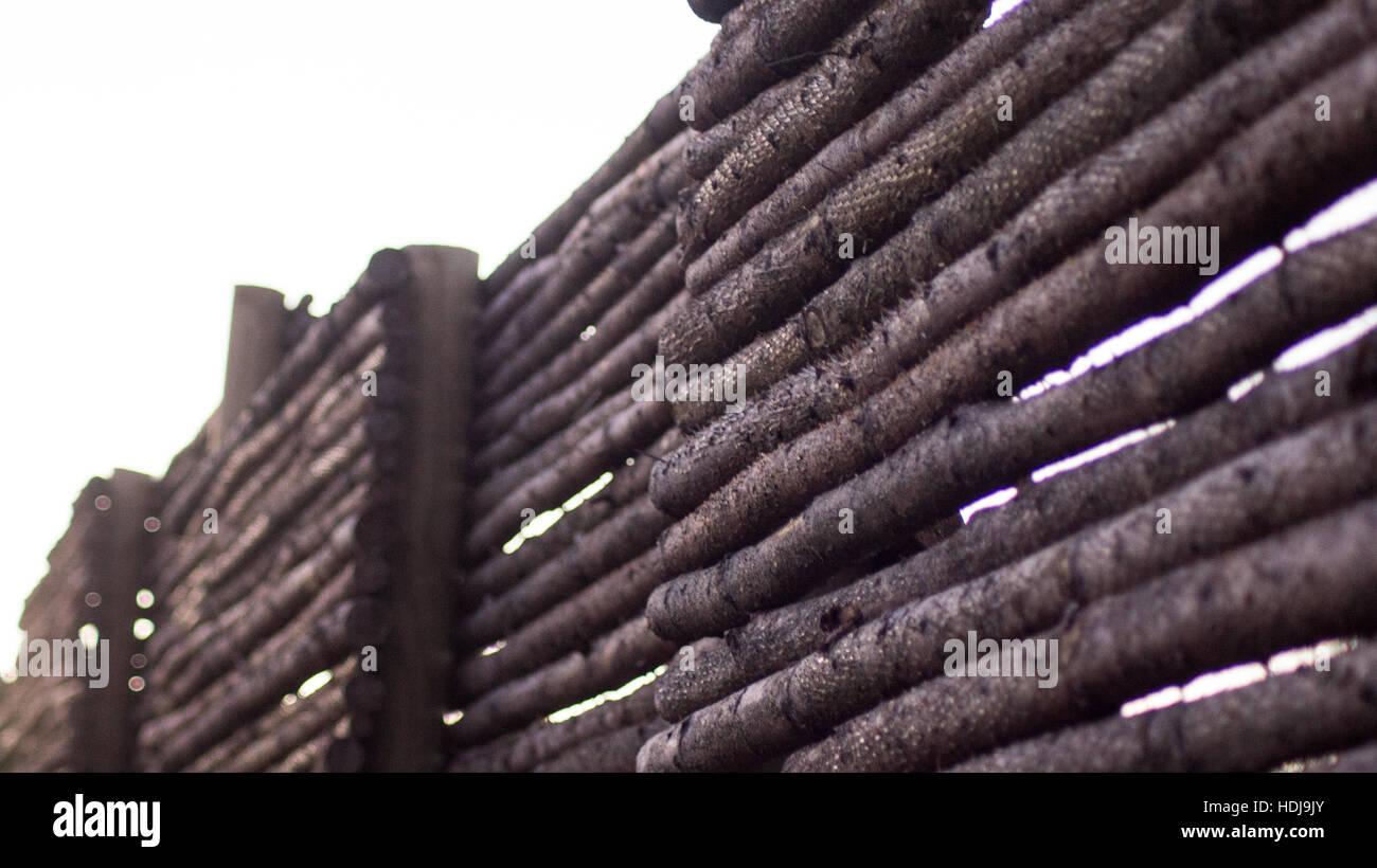 A picture of a wooden fence Stock Photo - Alamy