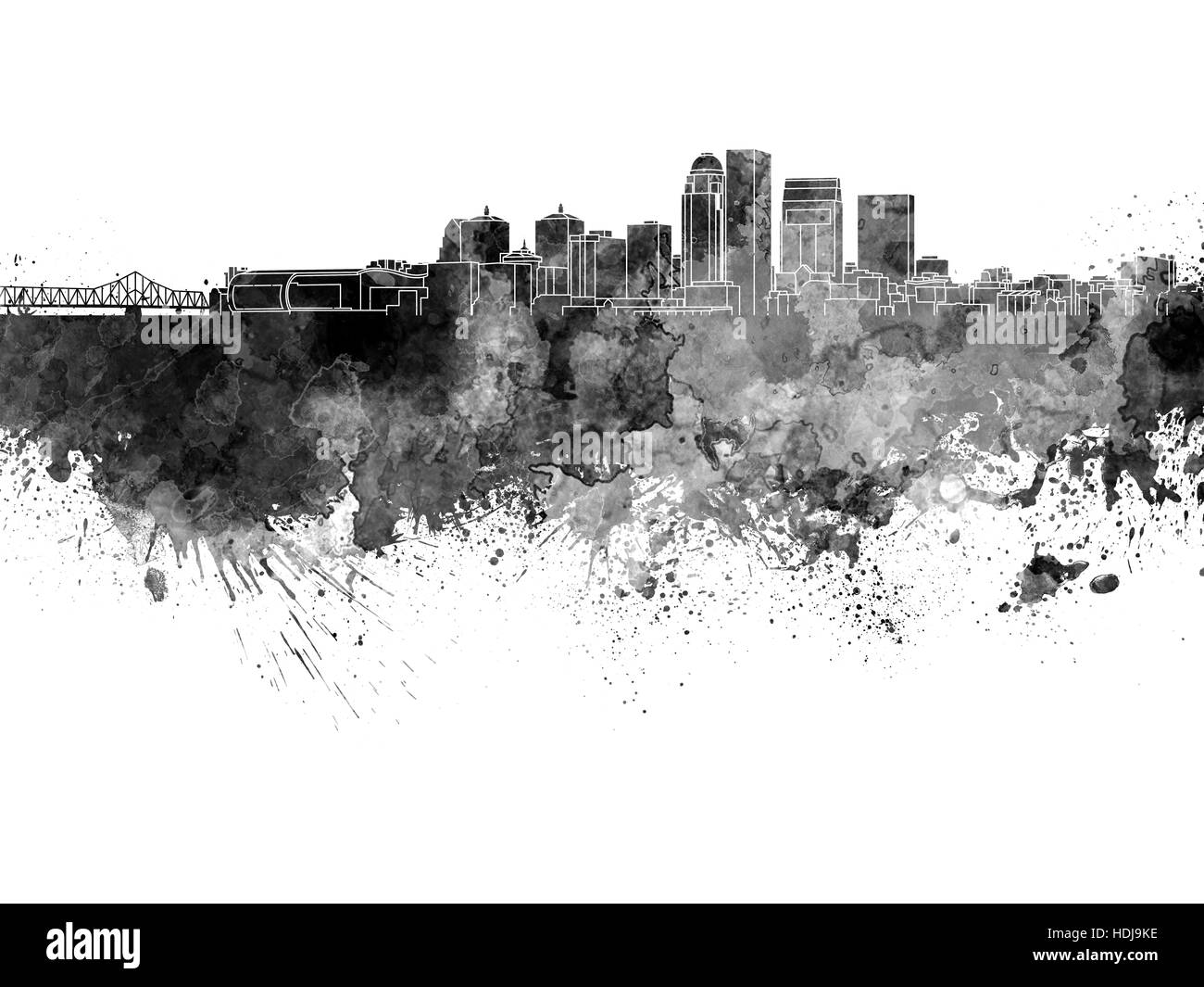 Louisville skyline Black and White Stock Photos & Images Alamy