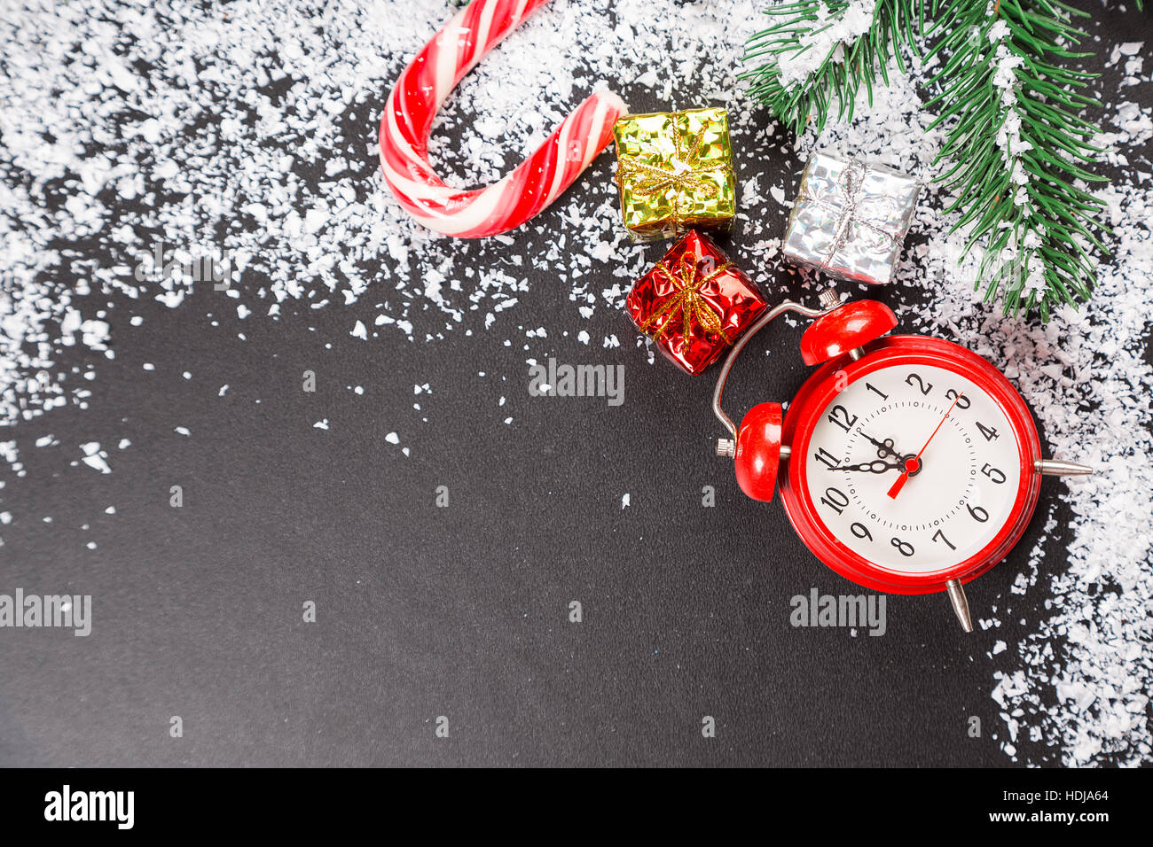 New Year’s clock. Christmas background Stock Photo - Alamy
