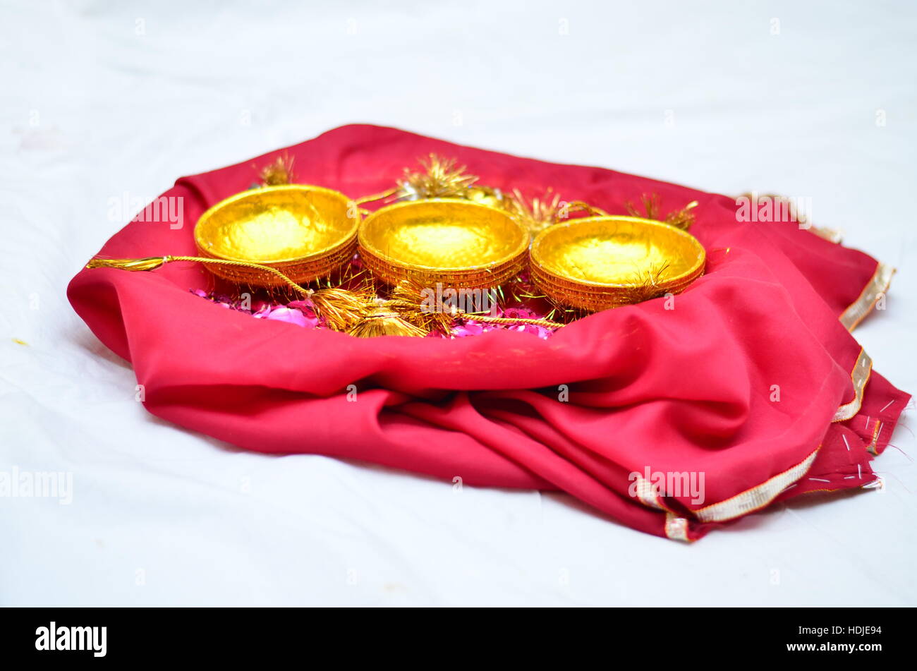 Mehndi Celebrations on a Wedding Stock Photo