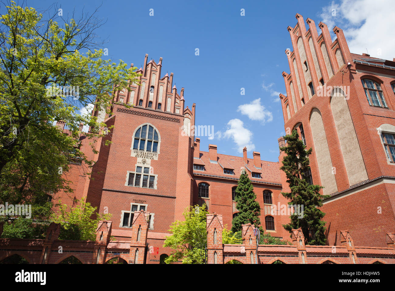 Collegium Maius of Nicolaus Copernicus University in Torun, Poland, neo-Gothic architecture Stock Photo