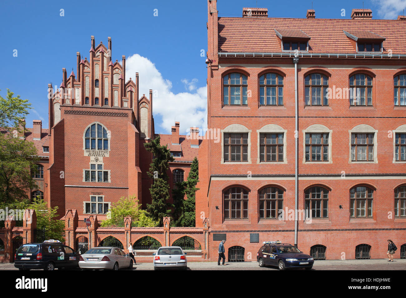 Collegium Maius of Nicolaus Copernicus University in Torun, Poland, neo-Gothic architecture Stock Photo