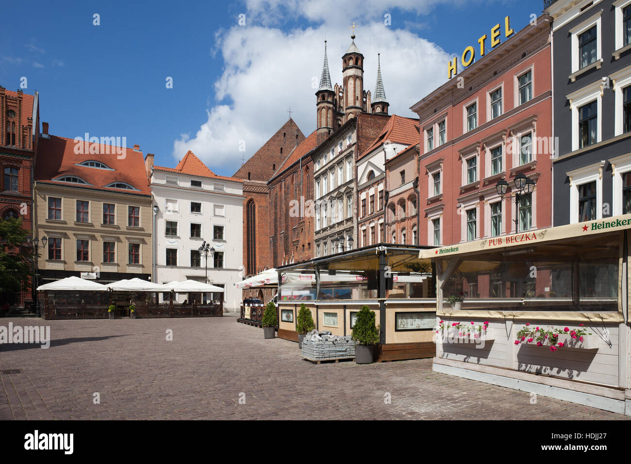 City of Torun in Poland, Old Town Market Square Stock Photo Alamy