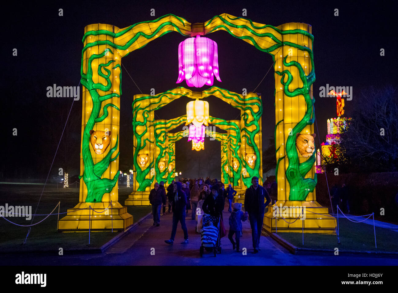 Longleat Festival of Light Stock Photo Alamy