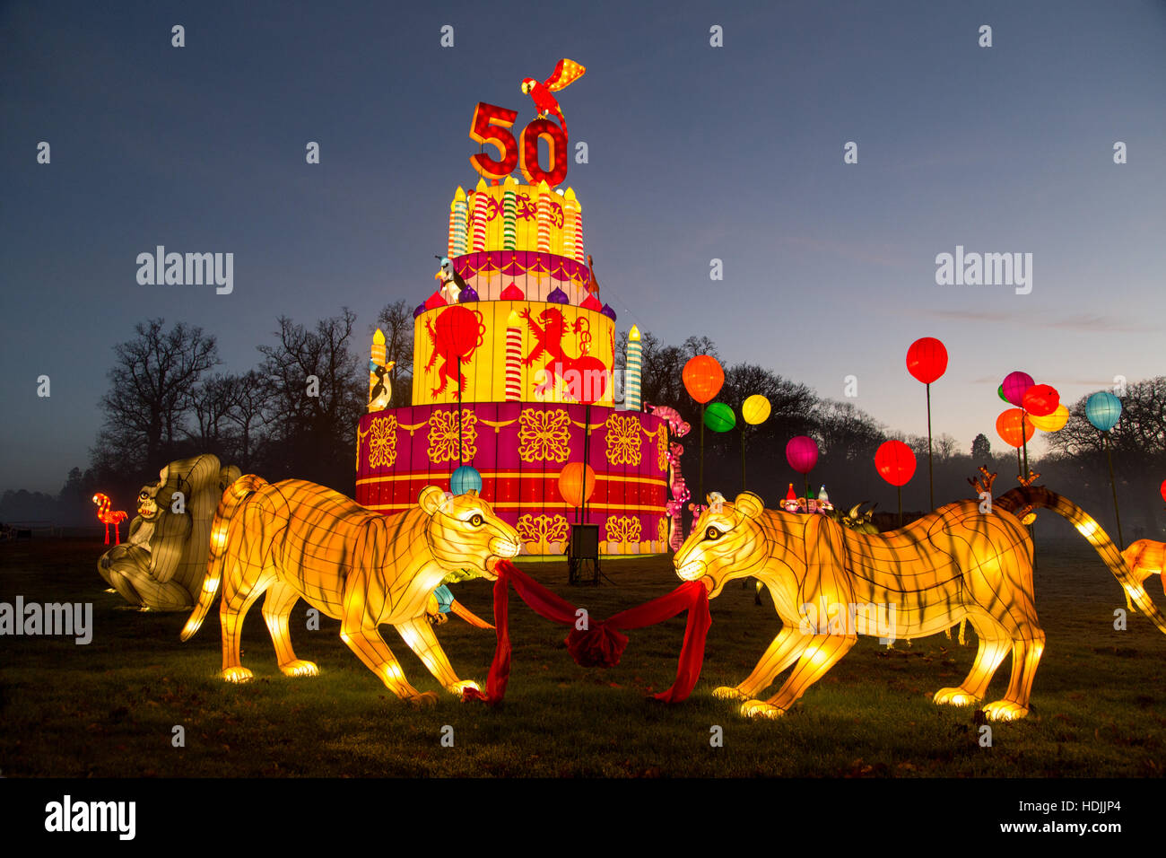 Longleat Festival of Light Stock Photo Alamy