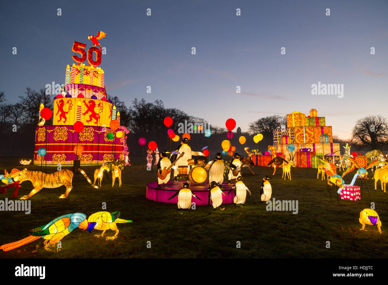 Longleat Festival of Light Stock Photo Alamy