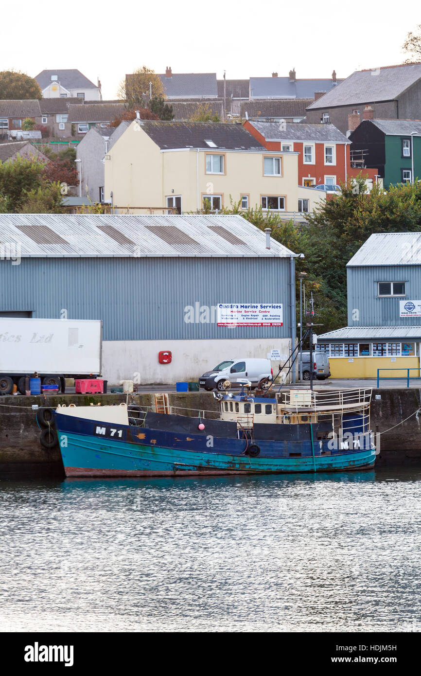 Fishing Boat at Milford Haven Stock Photo Alamy