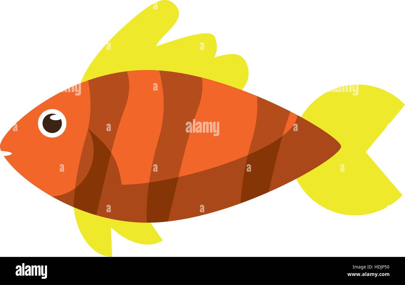 Isolated fish animal cartoon design Stock Vector Image & Art - Alamy